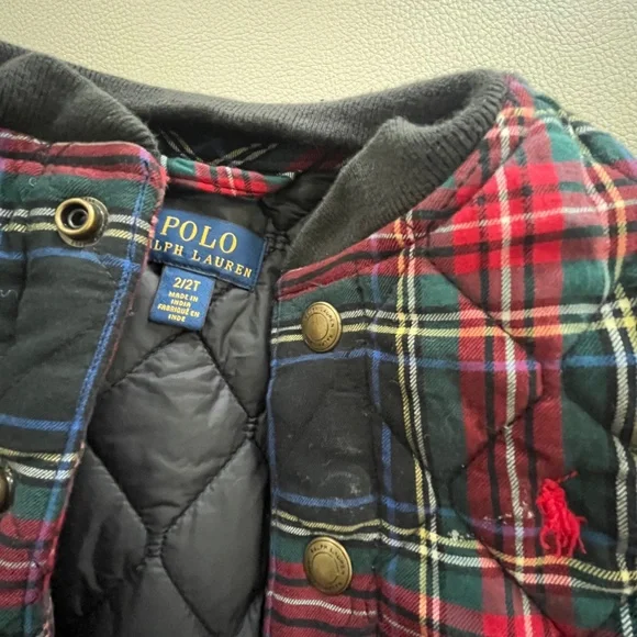 Ralph Lauren Polo Plaid Jacket Size 2/2T - Picture 2 of 7